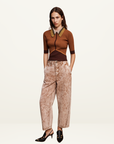 Alemais Spur Denim Cropped Jean
