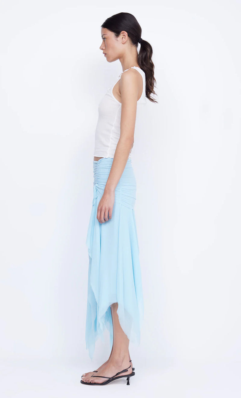 Elzette Asym Mini Skirt DOLPHIN BLUE Bec & Bridge-Bec & Bridge-Frolic Girls