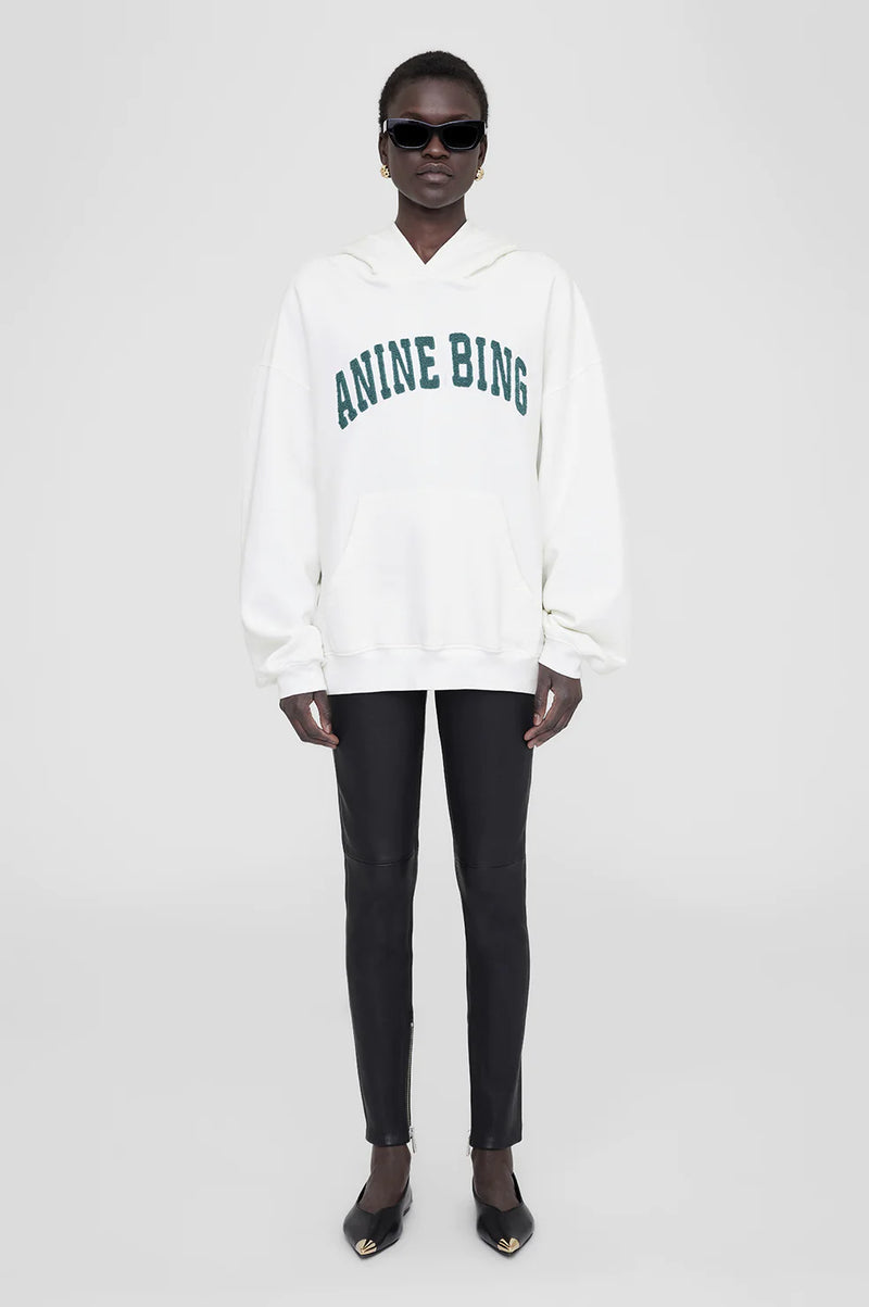 Harvey Sweatshirt IVORY & DARK SAGE Anine Bing-Anine Bing-Frolic Girls