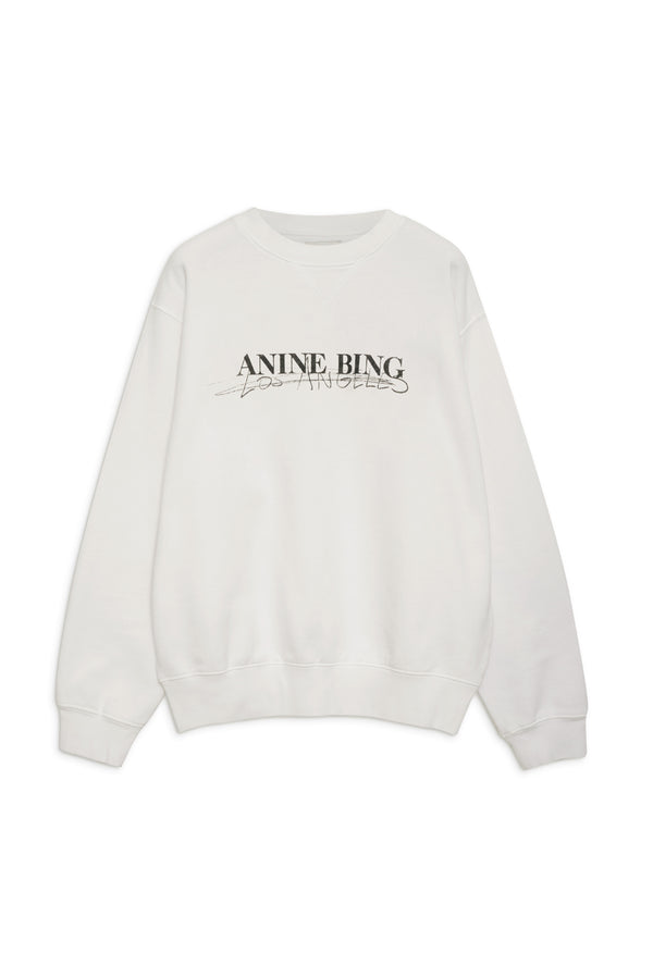 Ramona Sweatshirt DOODLE IVORY Anine Bing-Anine Bing-Frolic Girls
