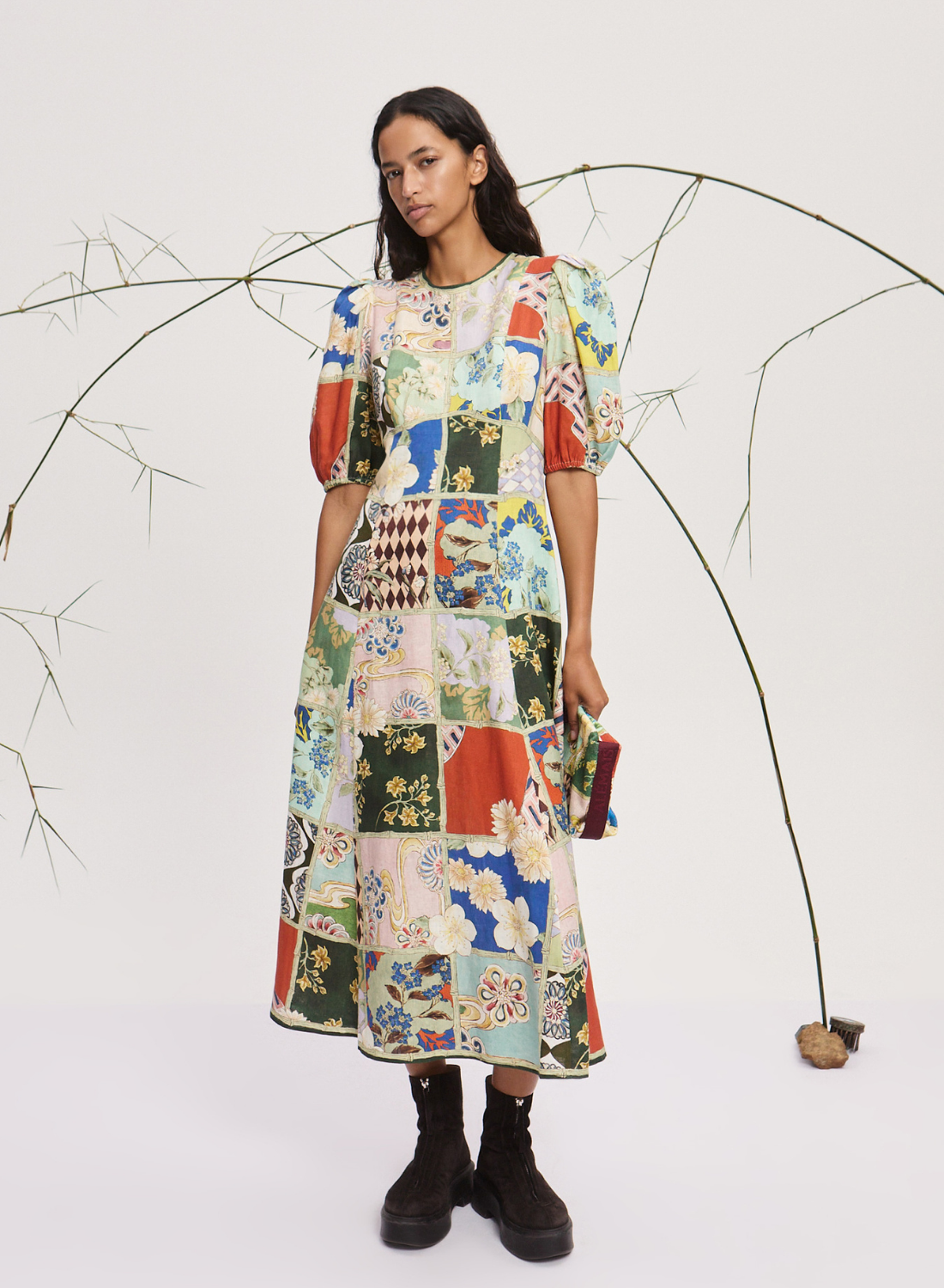 Alemais Bianca Midi Dress in MULTI