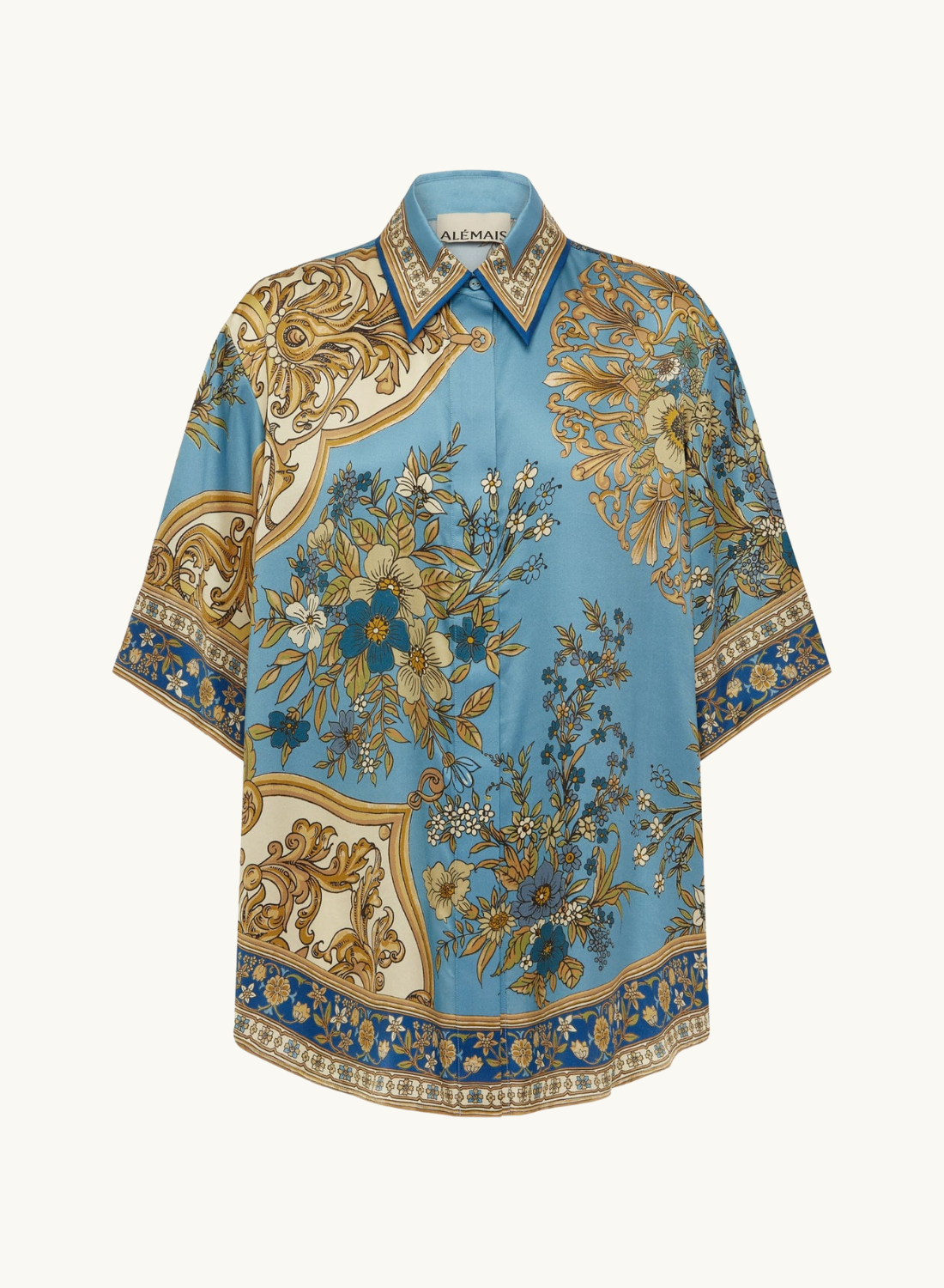 Alemais Cassie Silk Shirt in MULTI