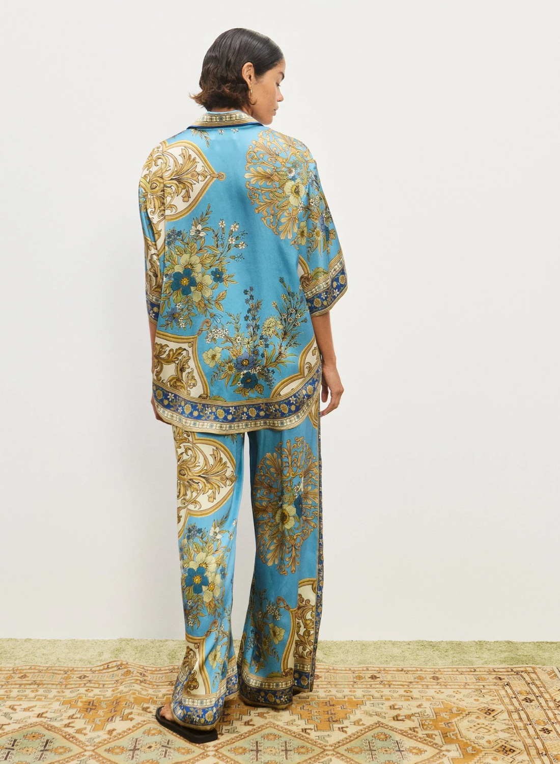 Alemais Cassie Silk Shirt in MULTI