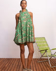 Alemais Fish Sticks Mini Dress in Green