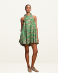 Alemais Fish Sticks Mini Dress in Green