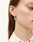 Alemais Le Jardin Mini Hand Drop Studs in GOLD