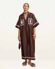 Alemais Leandra Corded Relaxed Shirt Dress