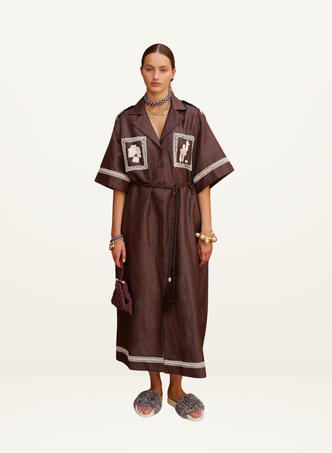 Alemais Leandra Corded Relaxed Shirt Dress – Frolic Girls