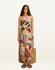 Alemais Michelle Tapered Silk Pant in MULTI