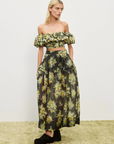 Alemais Nina Skirt in Black Floral