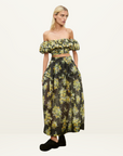Alemais Nina Skirt in Black Floral