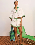 Alemais Wanda Embroidered Short in IVORY