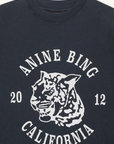 Anine Bing Avi Tee in COLLEGIATE LEOPARD