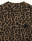 Anine Bing Avi Tee in LEOPARD BLACK & BROWN