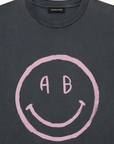 Anine Bing Cade Smilie Tee in Washed Grey
