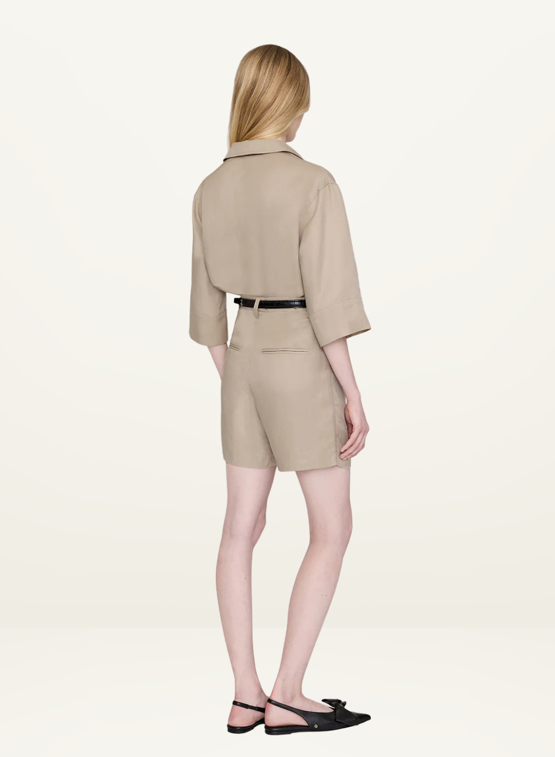 Anine Bing Carrie Short in OATMEAL