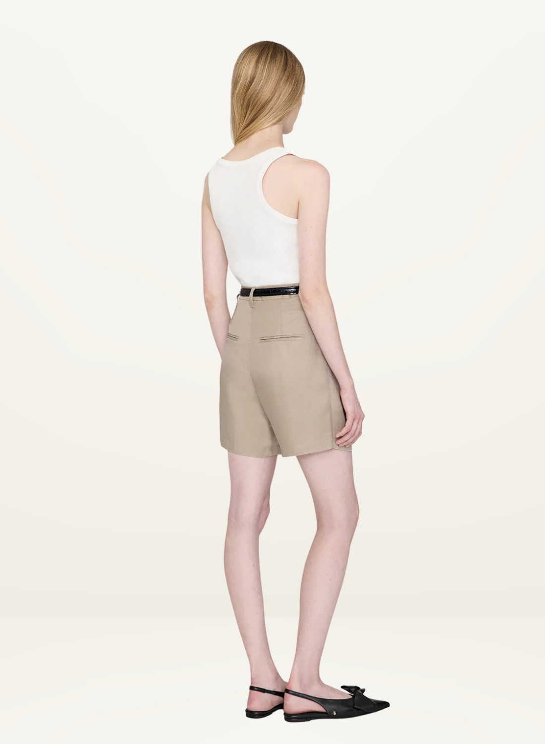 Anine Bing Carrie Short in OATMEAL