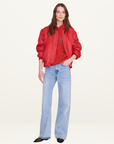 Anine Bing Harvey Sweatshirt in Tango Red