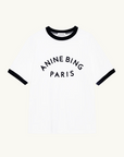 Anine Bing Jaylin Tee Paris in Ivory