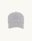 Anine Bing Jeremy Baseball Cap FRAMED MONOGRAM HEATHER GREY