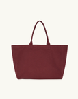 Anine Bing Leo Canvas Tote Collegiate in FIG