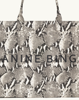Anine Bing Leo Canvas Tote in Python