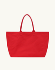 Anine Bing Leo Canvas Tote in Tango Red
