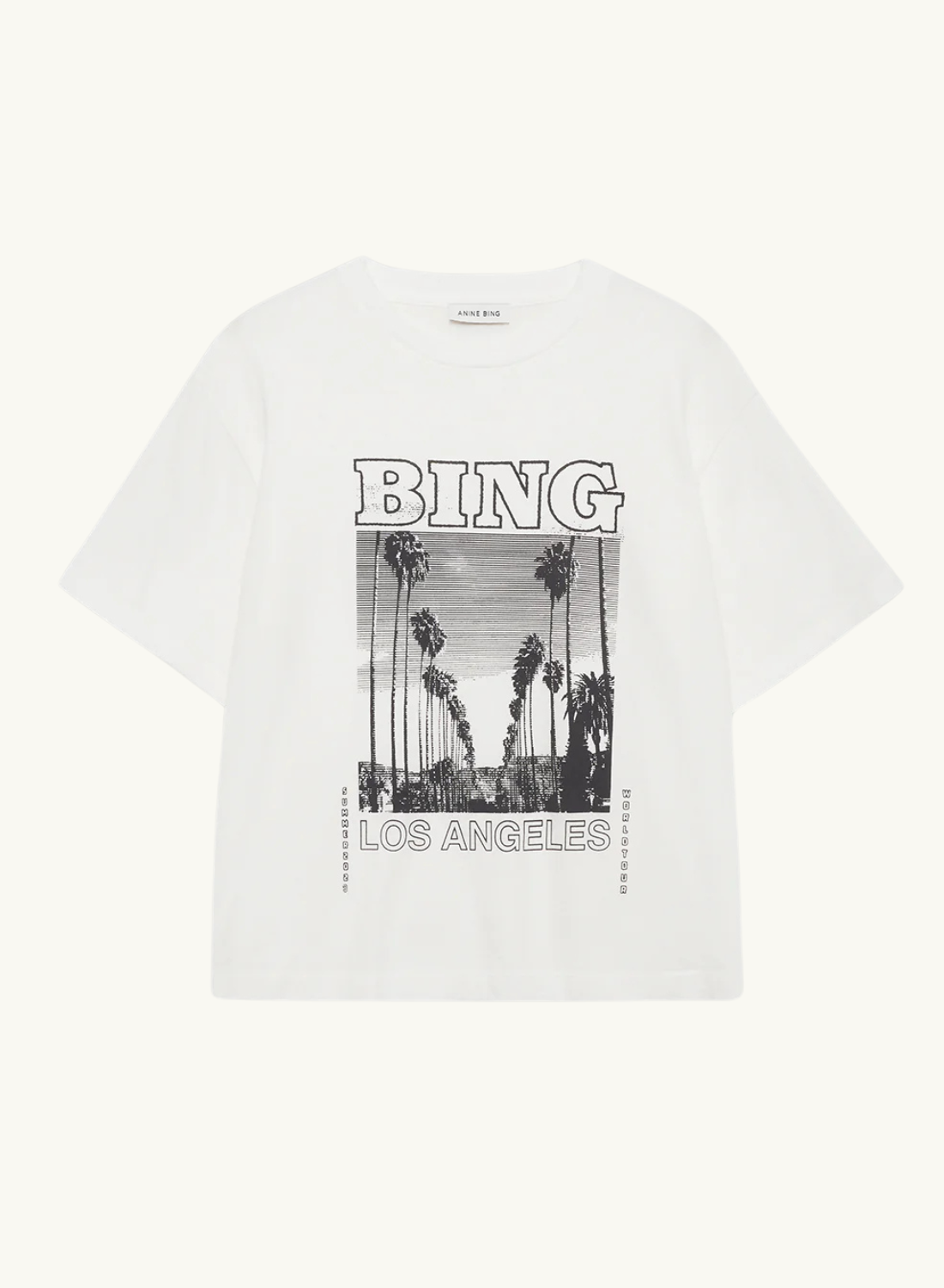 Anine Bing Louis Tee Bing Tour in IVORY