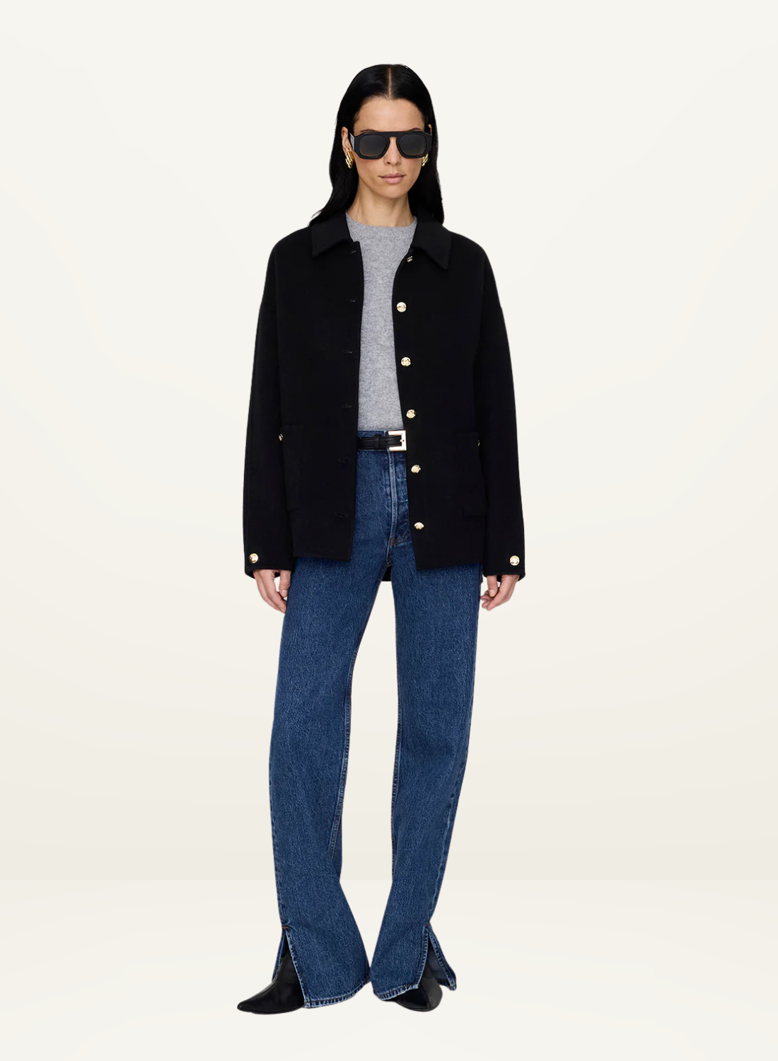 Anine Bing Luca Jacket in Black
