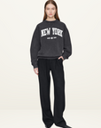 New York University Ramona Sweatshirt WASHED BLACK Anine Bing-Anine Bing-Frolic Girls