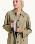 Anine Bing Randy Oversized Trench in OLIVE