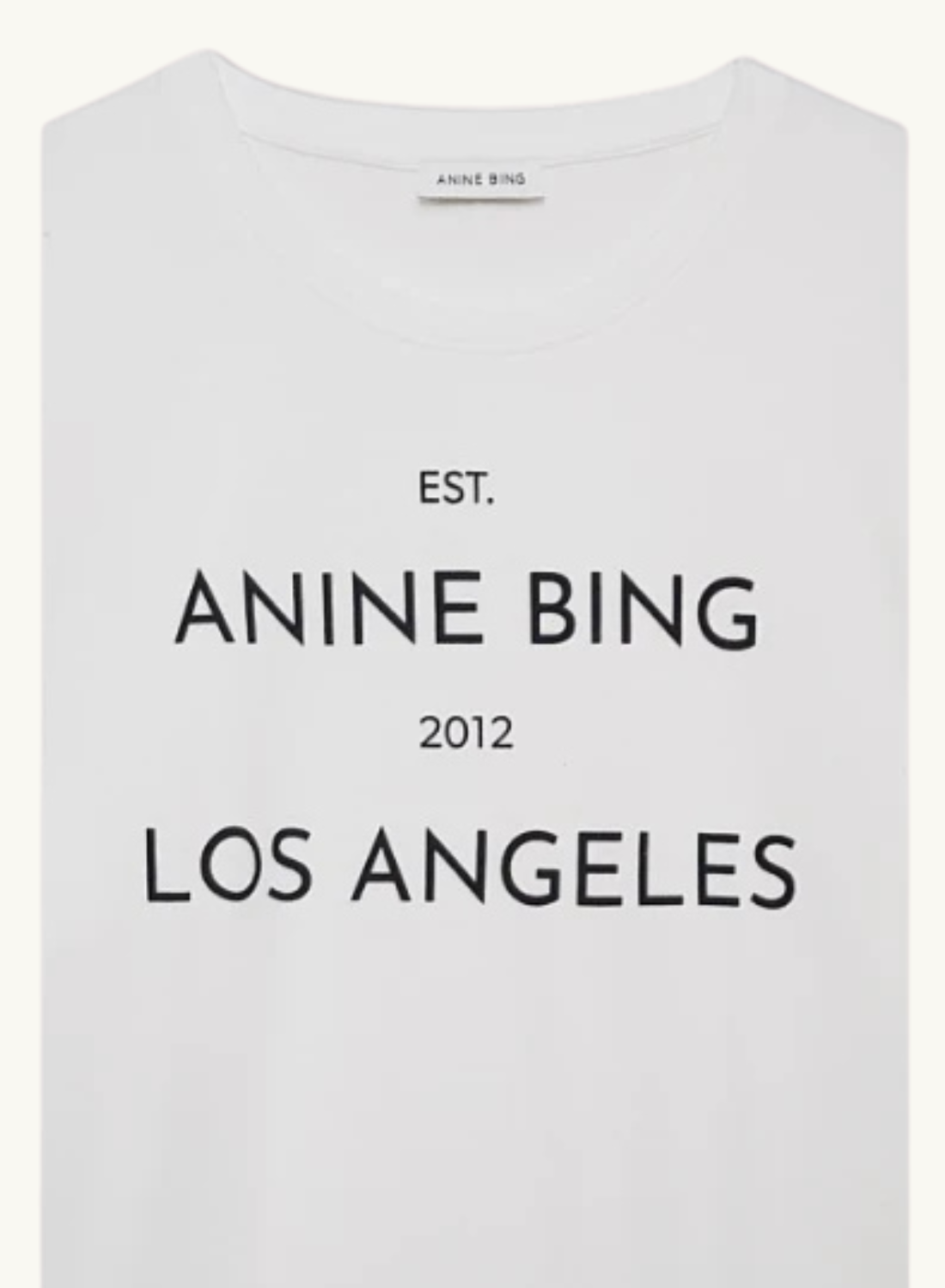Anine Bing Rudy Tee Anine Bing in IVORY