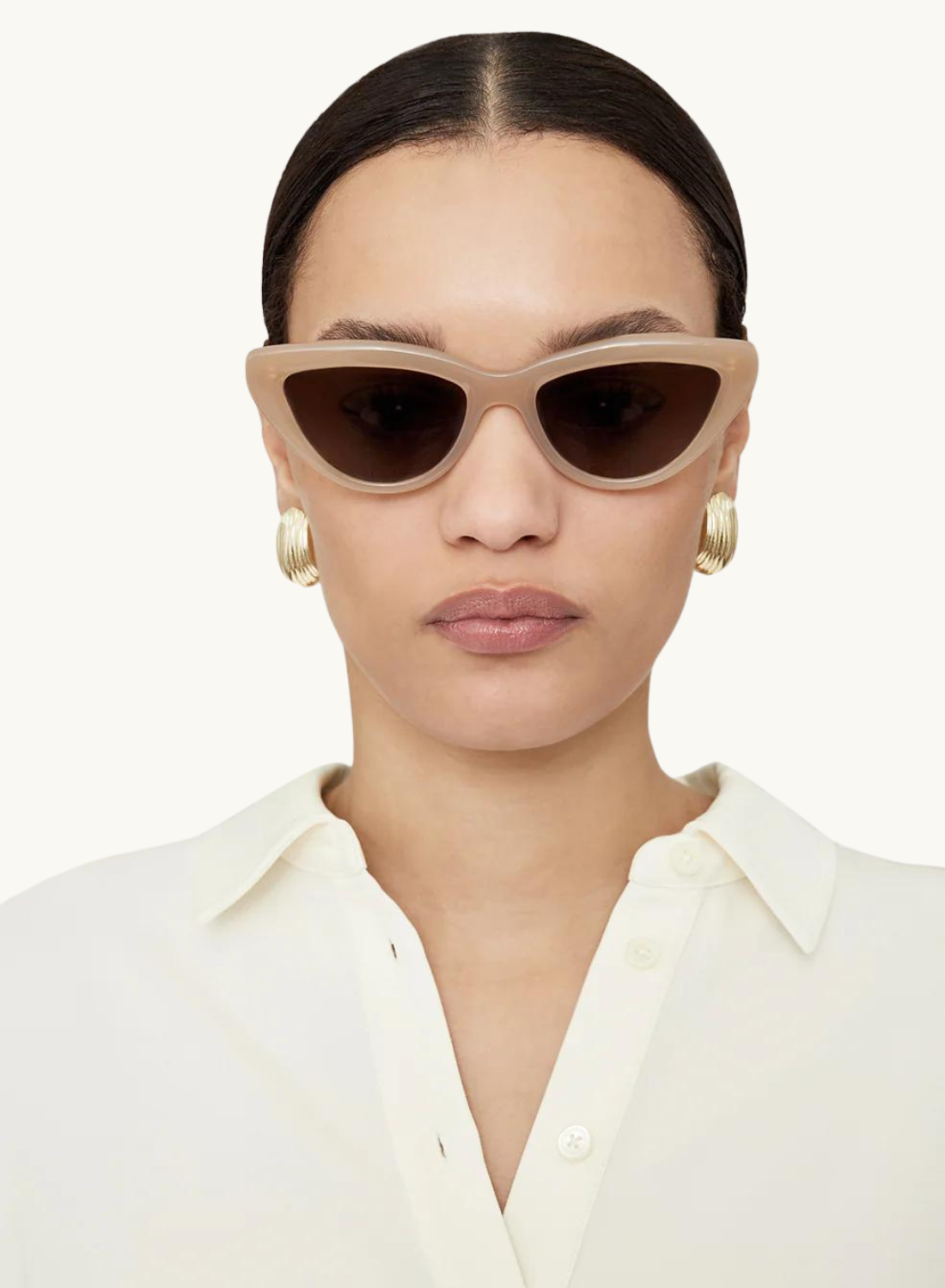 Anine Bing Sedona Sunglasses in BEIGE – Frolic Girls