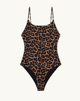 Anine Bing Vesta One Piece in LEOPARD BLACK & BROWN