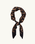Anine Bing York Scarf in LEOPARD BLACK & BROWN