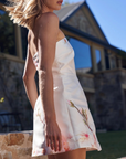 Aston Studio Beatrix Mini Dress in CLOUD BLOSSOM-Aston Studios-Frolic Girls