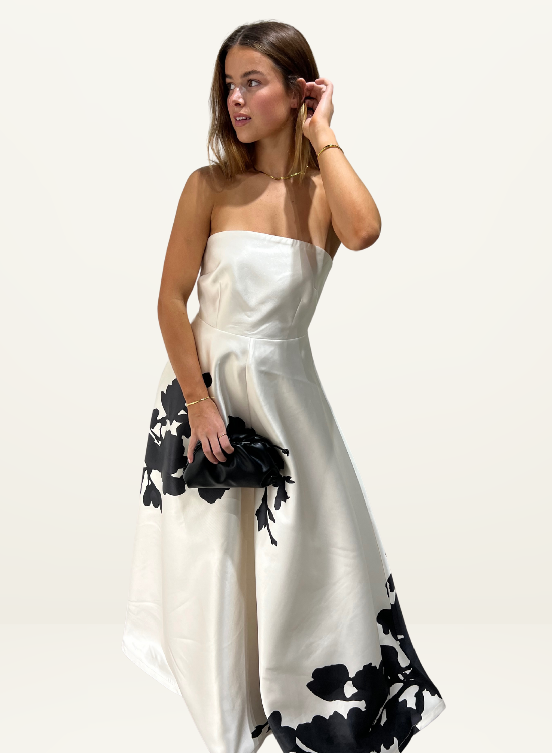 knee length dresses for ladies Aston Studio Audrey Dress in Paradise Blossom – Coco & Lola main image 0