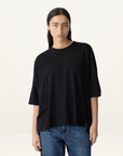 Bassike Slouch Side Step T-Shirt in Black
