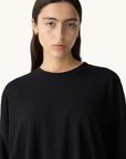 Bassike Slouch Side Step T-Shirt in Black