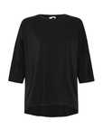 Bassike Slouch Side Step T-Shirt in Black