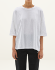 Bassike Slouch Side Step T-Shirt in White