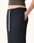 Bassike Stretch Twill Minimal Skirt in Black