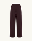 Bassike Twill PinStitch Detail Pant in Plum
