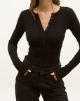 Bayse Lara Bodysuit in BLACK