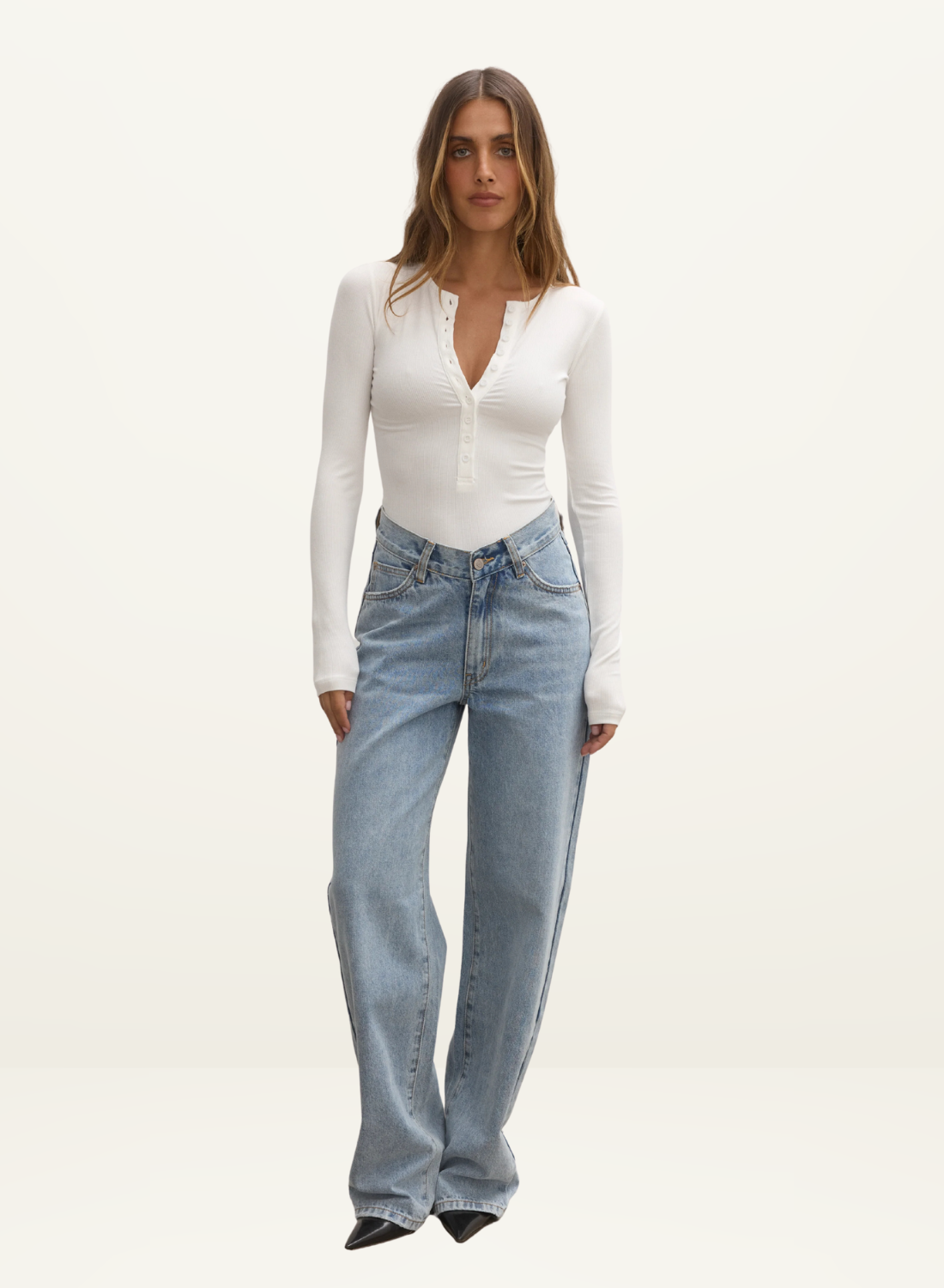 Bayse Lara Bodysuit in WHITE // LAST ONE - SIZE L