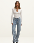 Bayse Lara Bodysuit in WHITE // LAST ONE - SIZE L