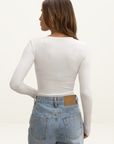 Bayse Lara Bodysuit in WHITE // LAST ONE - SIZE L