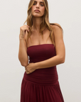 Bayse Leah Dress in WINE