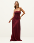 Bayse Leah Dress in WINE