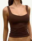 Bayse Ray Tank in CHOCOLATE